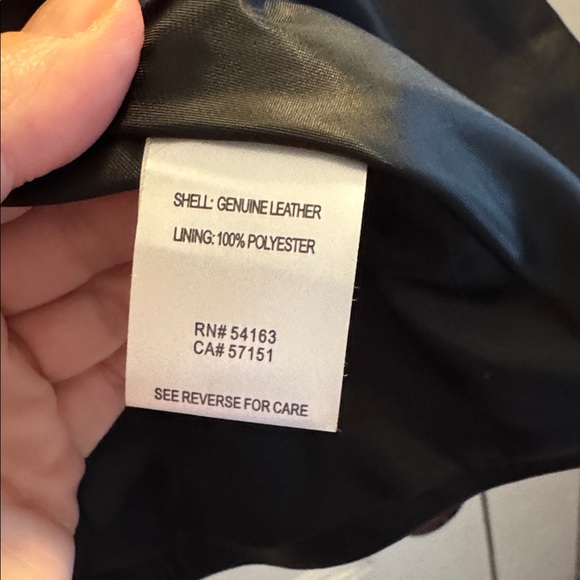 Calvin Klein Women's Sleek Black Leather Jacket - Picture 9 of 9